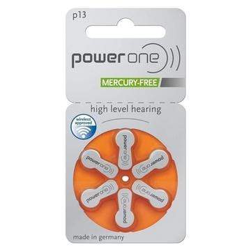 POWER ONE P13 HEARING AID BATTERIES (6 BATTERIES)-Hearing Aid Battery-dealsplant