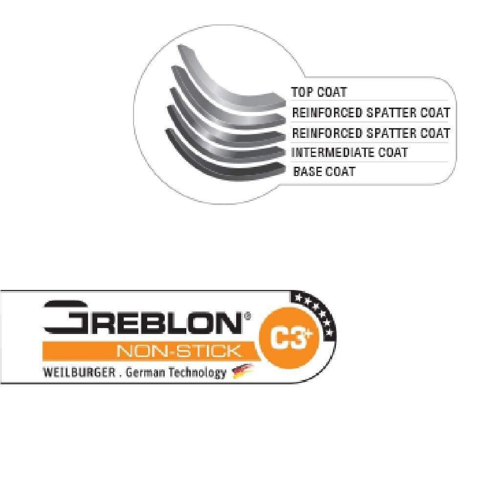 PRESTIGE OMEGA DELUXE GRANITE FRY PAN 240MM-Home & Kitchen Appliances-dealsplant