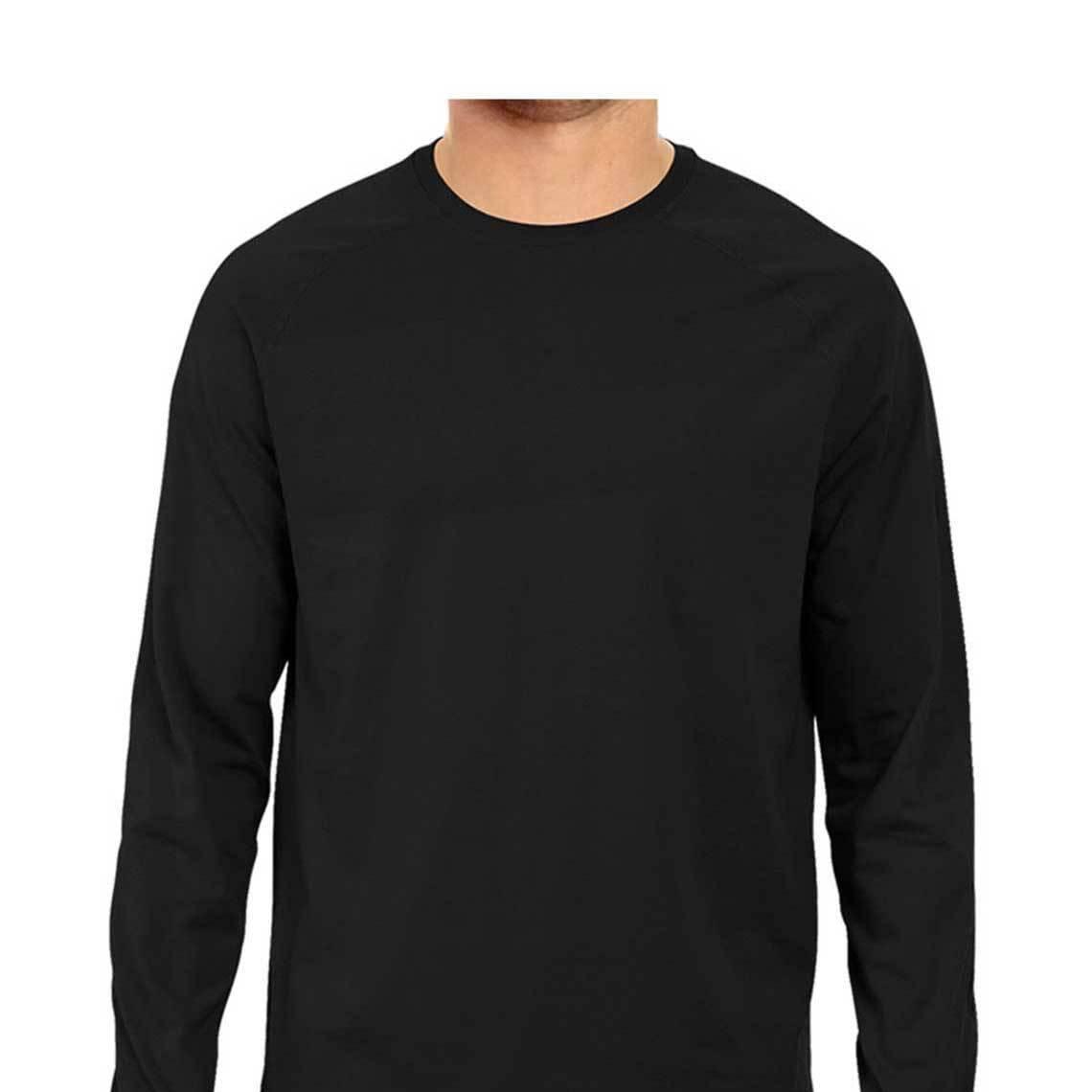 Dealsplant Full Sleeve Round Neck Plain T-Shirt for Men-Clothing-dealsplant