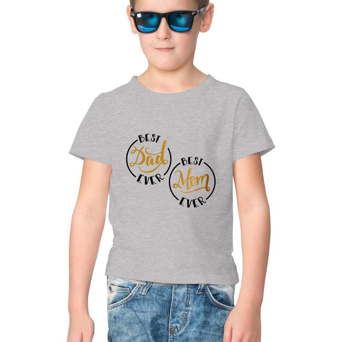 Dealsplant Mom And Dad_1 Printed T shirt for Kids-Clothing-dealsplant