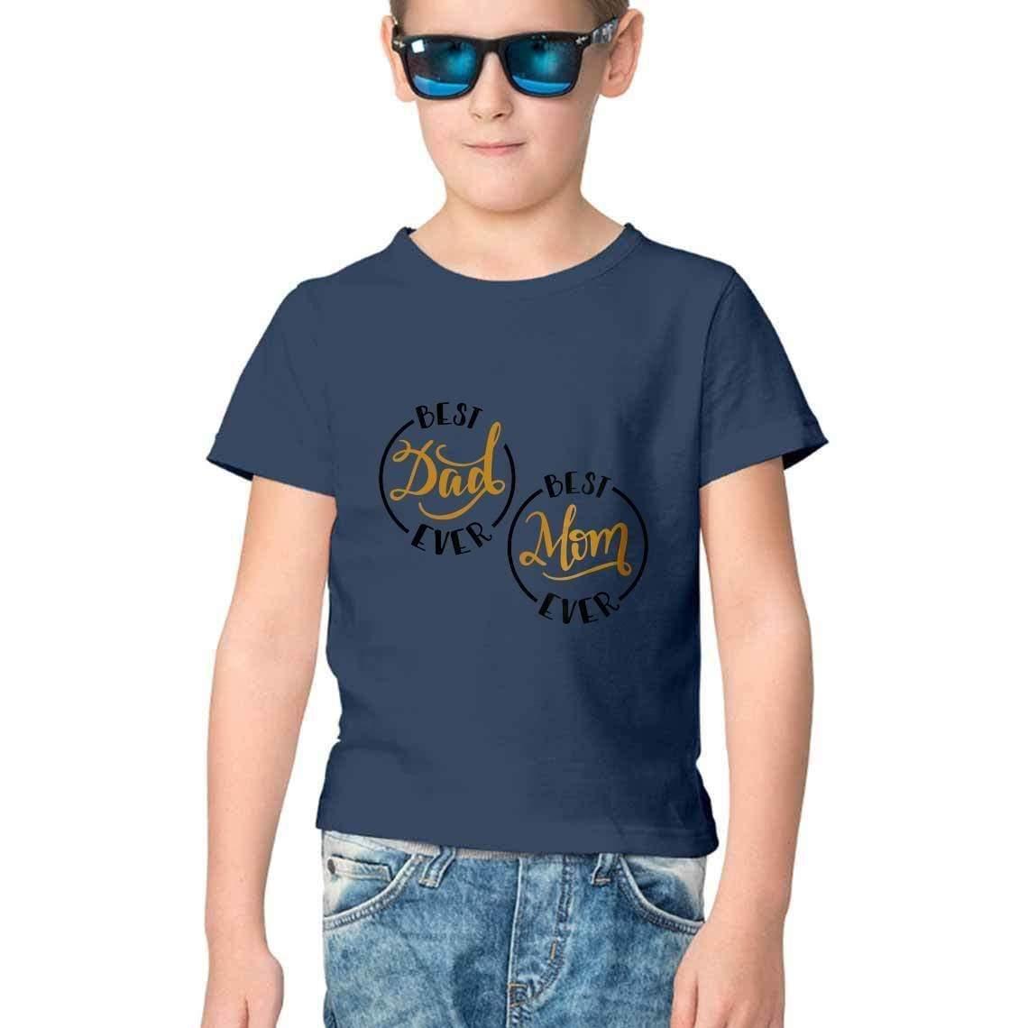 Dealsplant Mom And Dad_1 Printed T shirt for Kids-Clothing-dealsplant