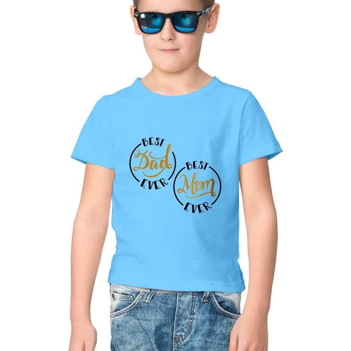 Dealsplant Mom And Dad_1 Printed T shirt for Kids-Clothing-dealsplant