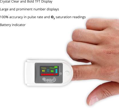 Quantum QHM-426 Fingertip Pulse Oximeter with digital TFT display, Oxygen saturation, and Heart Rate Monitorv-HEALTH &PERSONAL CARE-dealsplant