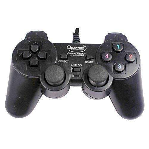 Quantum QHM7468-2V 2.0 PC Game Pad Controller (Black)-Computer Components-dealsplant