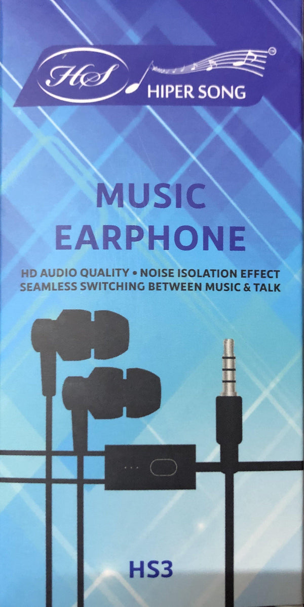 [Unbelievable deal] Hyper Song HS3 In-Ear Earphones with Mic (Random Color)-Earphones-dealsplant