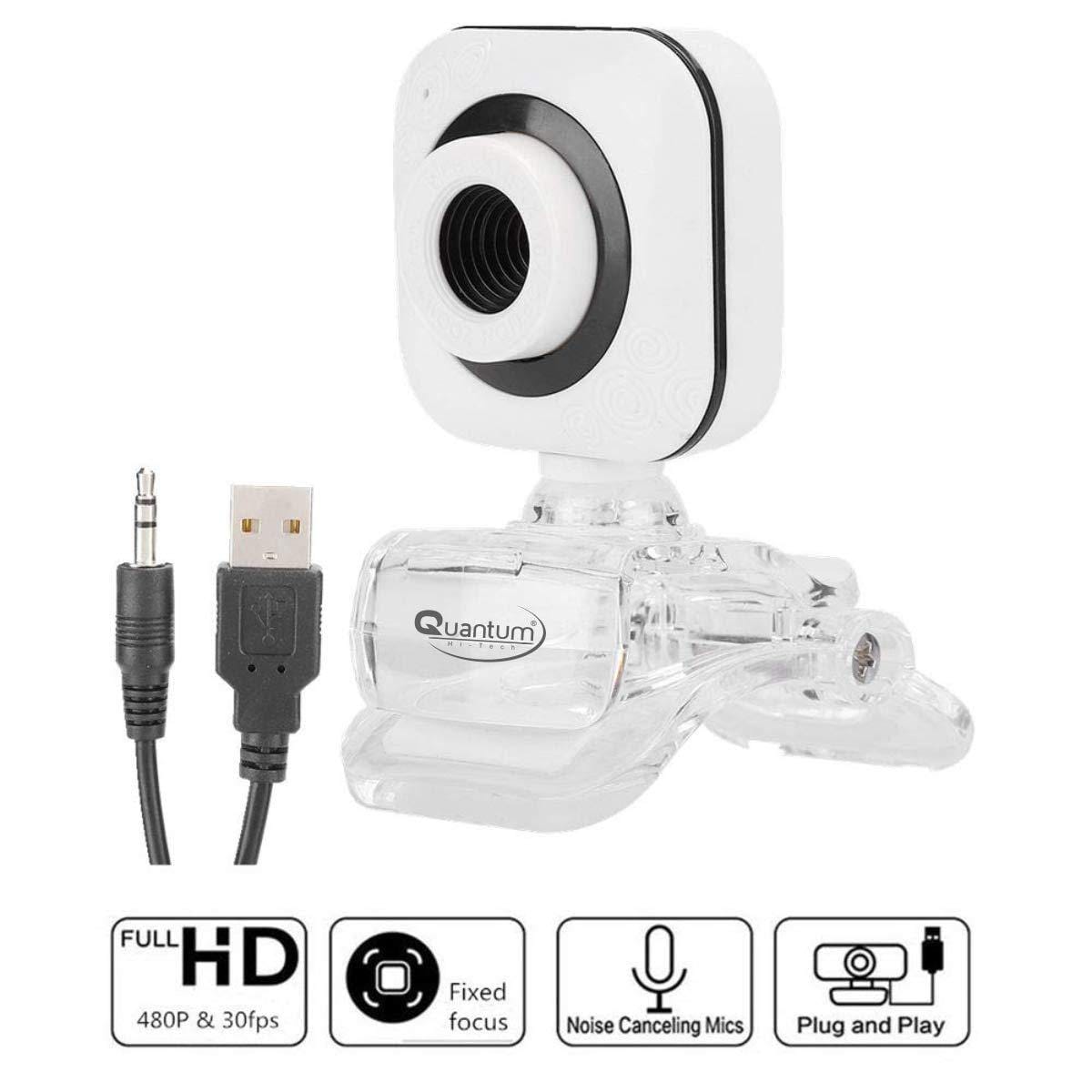 Quantum QHM495-B HD Web Camera with Built-in Mic For Laptop Desktop-Laptops & Computer Peripherals-dealsplant