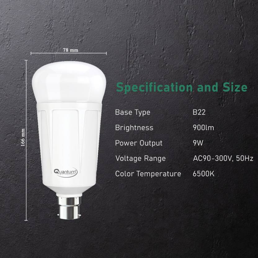 Philips 9-Watts B22 LED Warm White LED Bulb, Pack of 1, (Ace Saver)