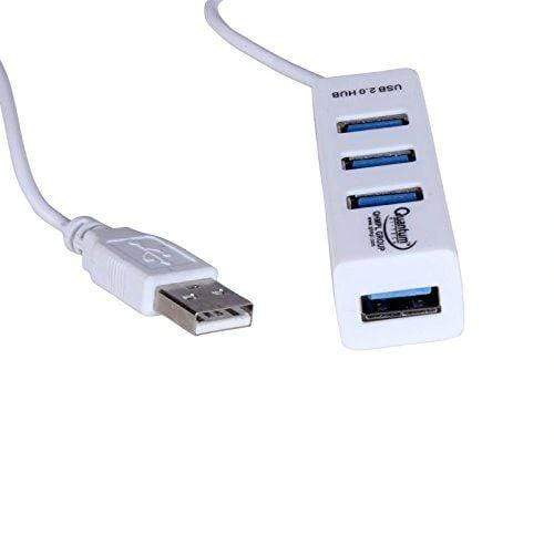 Quantum 4 Port USB Hub Color may vary (Black or White)-USB Gadgets-dealsplant
