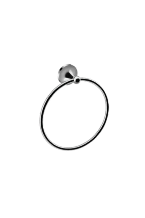Parryware T6402A1 Towel Ring (dia 8”) Silver Alloy Steel Brass, Chrome Plated owel Ring (dia 8”)-towel ring-dealsplant