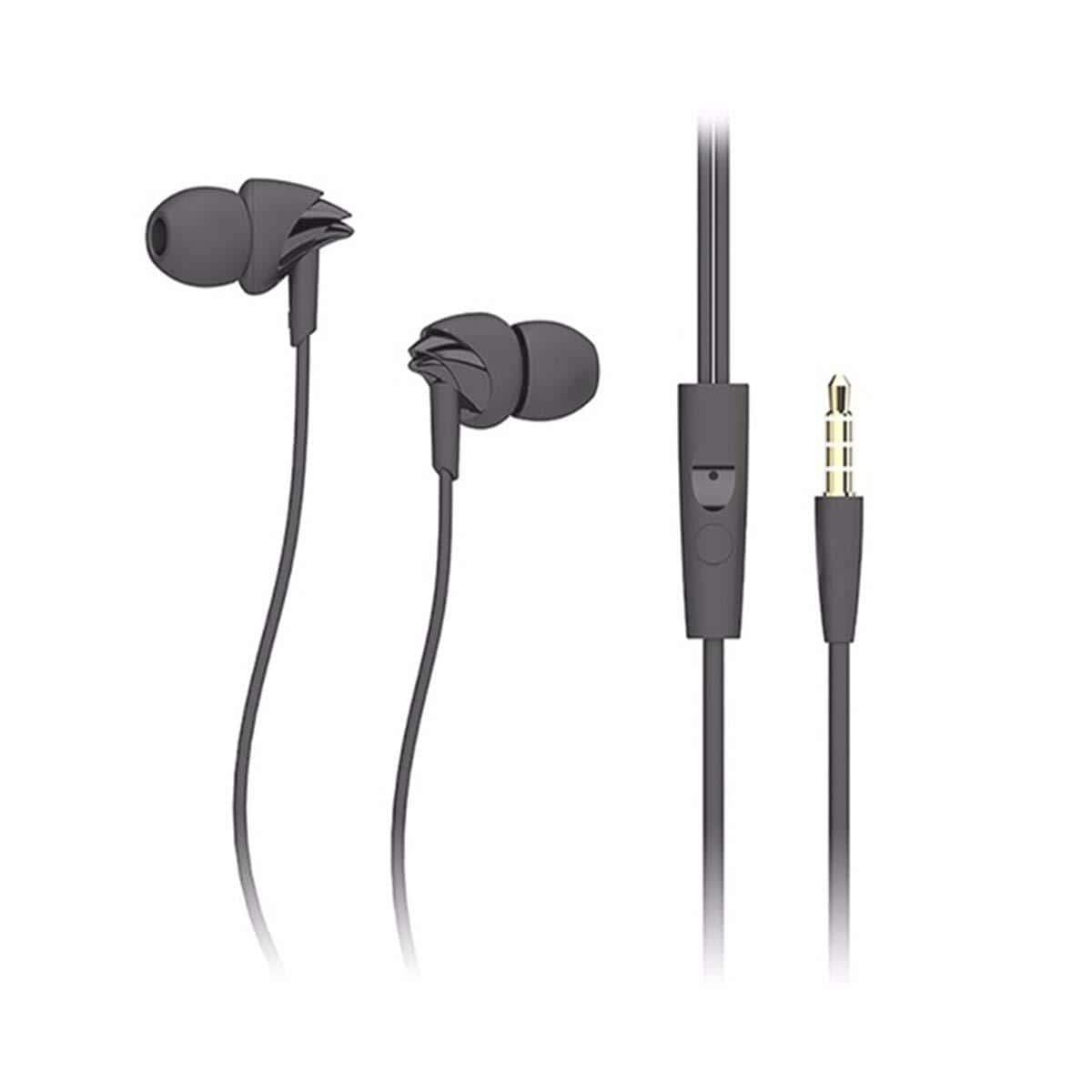 Rock Y1 Stereo Earphone in line control with mic Headset 3.5mm In Ear Earbuds-Headphones & Earphones-dealsplant