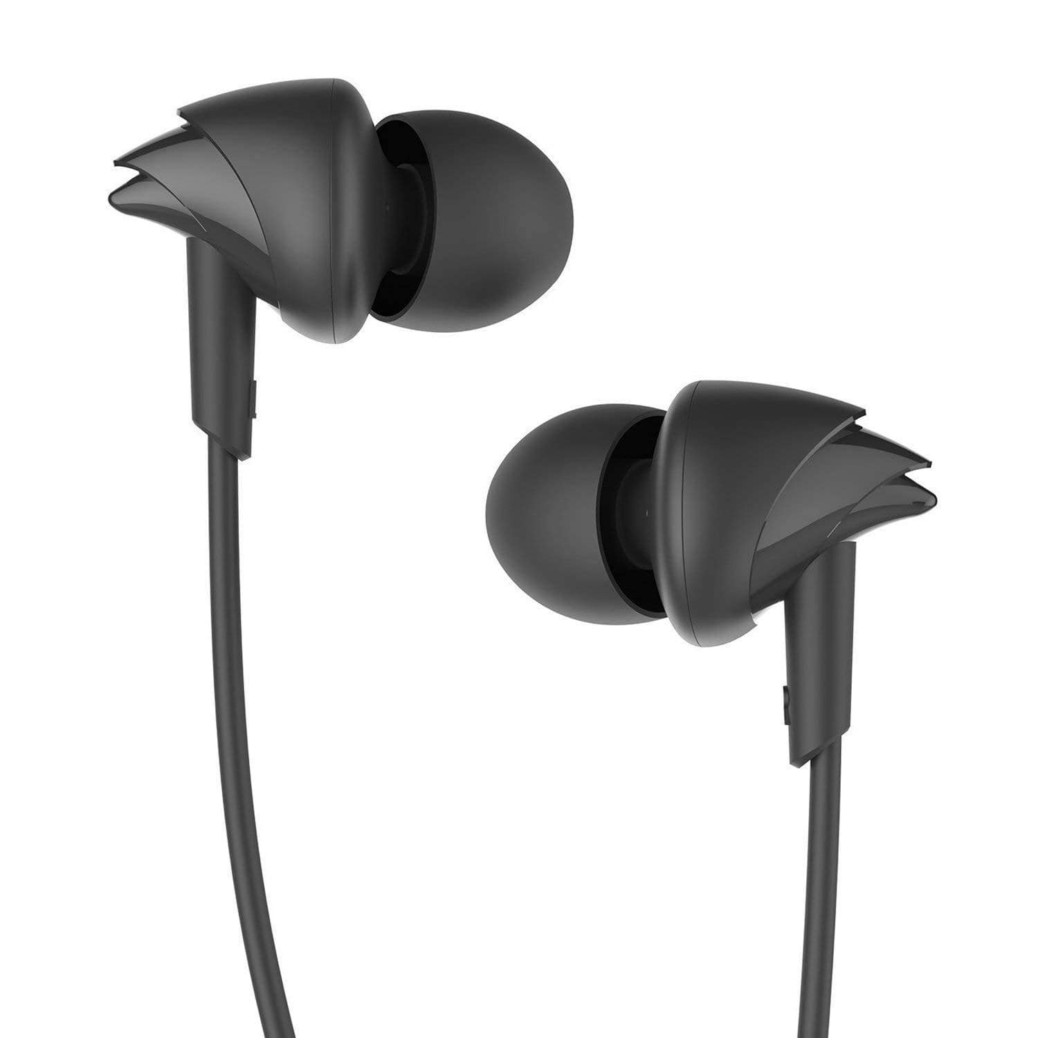 Rock Y1 Stereo Earphone in line control with mic Headset 3.5mm In Ear Earbuds-Headphones & Earphones-dealsplant