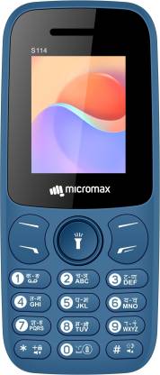 Micromax S114 (Dark Blue) 32 MB RAM | 64 MB ROM 1000 mAh Battery-Mobile Phones-dealsplant