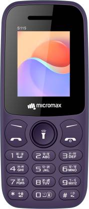 Micromax S115 (Purple) 32 MB RAM | 32 MB ROM 800 mAh Battery-Mobile Phones-dealsplant