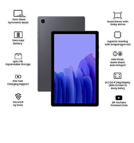 Samsung Galaxy Tab A7 26.31 cm (10.4 inch),(3GB+32GB) Metal Body-Tablet Computers-dealsplant