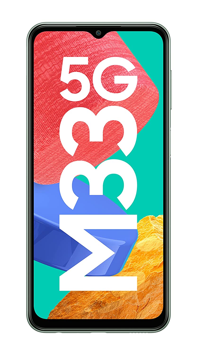Samsung Galaxy M33 5G (Mystique Green, 6GB, 128GB Storage) | 5nm Processor | 6000mAh Battery | Voice Focus | Upto 12GB RAM with RAM Plus mobile phone-Mobile Phones-dealsplant