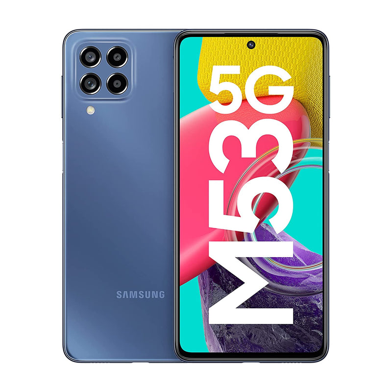 Samsung Galaxy M53 5G (Deep Ocean Blue, 6GB, 128GB Storage) | 108MP Camera | sAmoled+ 120Hz | 32MP Front Camera | 6nm Processor | 12GB RAM with RAM Plus moibile phone-Mobile Phones-dealsplant