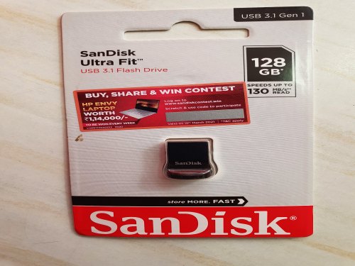 Sandisk Ultra Fit 128 Gb USB 3.1 Flash Drive-USB Pen drives-dealsplant