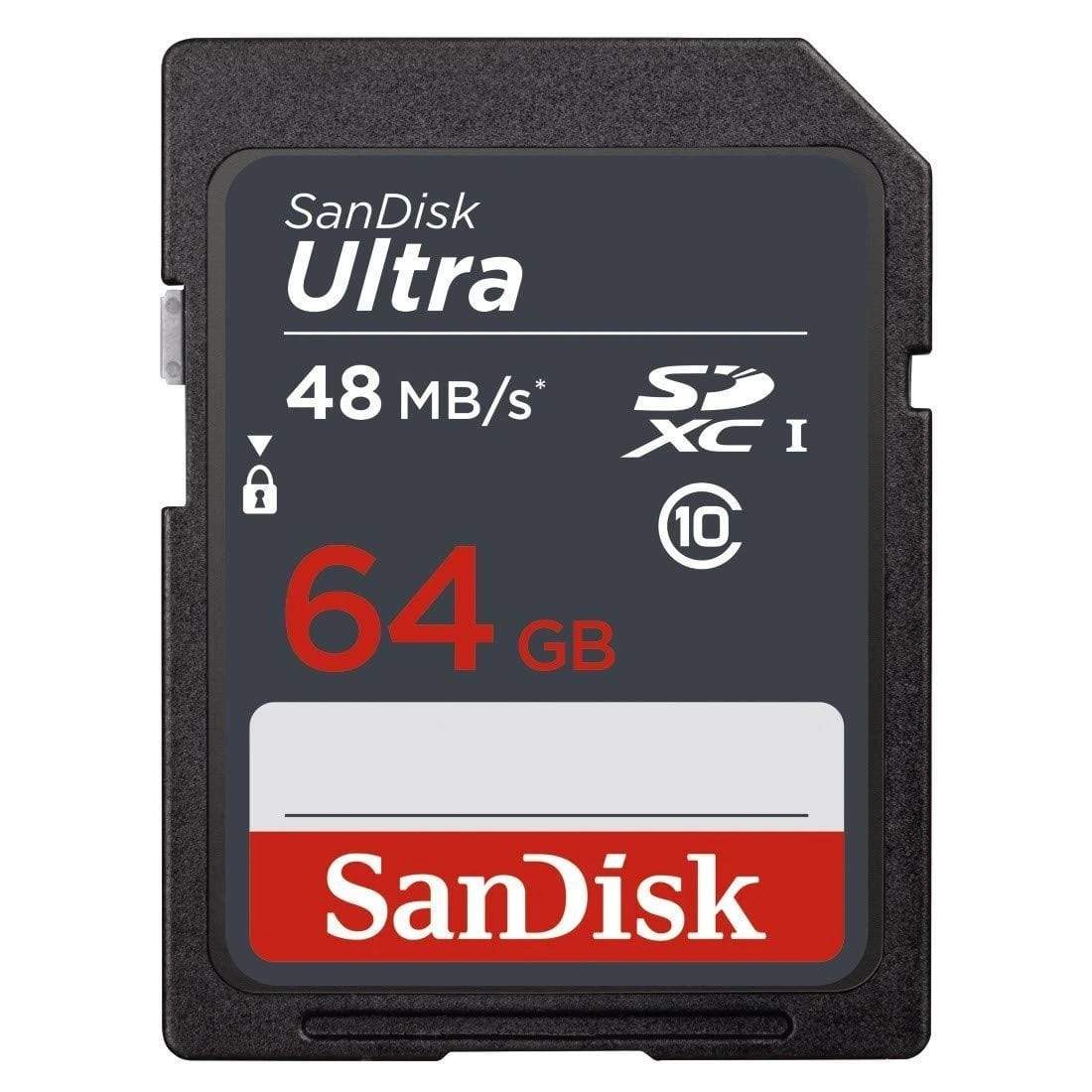 Sandisk 64GB Ultra SDHC UHS-I Memory Card for Camera Hi-Speed-Memory Cards-dealsplant