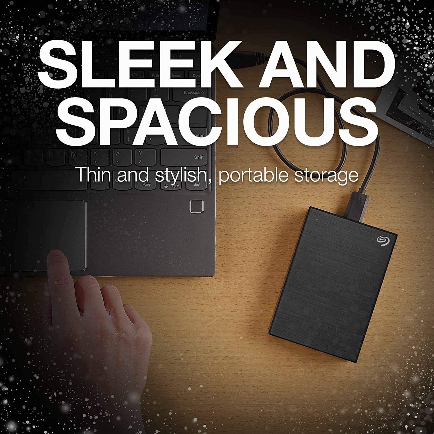 Seagate Backup Plus Slim 2 TB External Hard Drive Portable HDD – Black-External Hard Drive-dealsplant