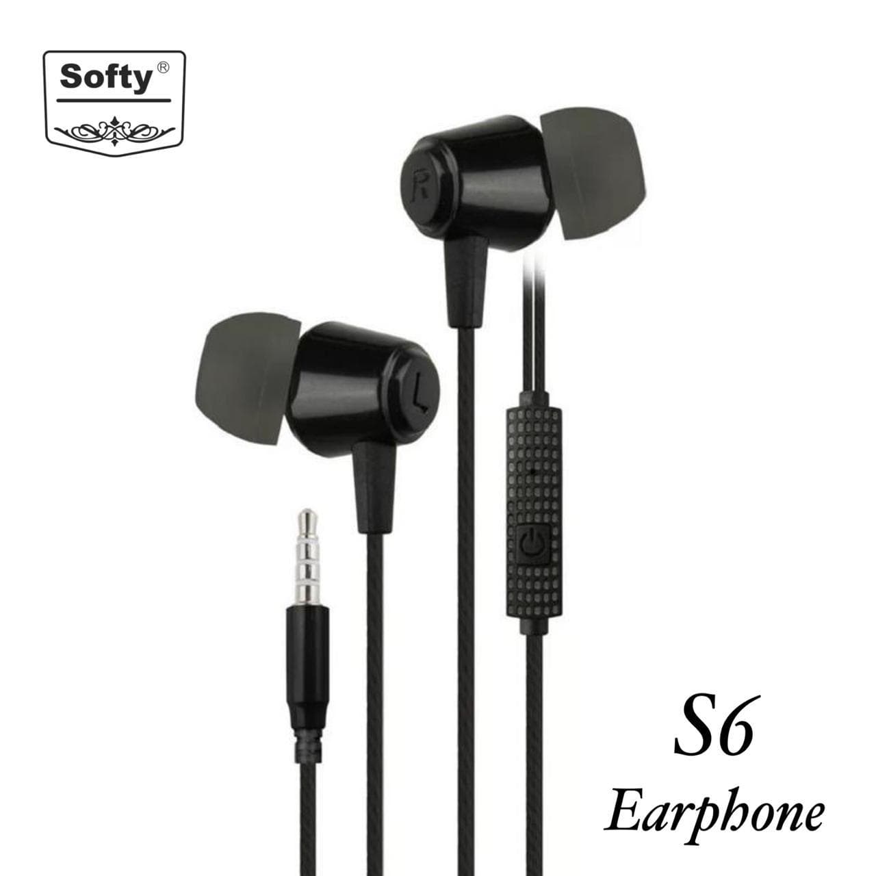 Softy premium quality EARPHONE WITH MIC S6-EARPHONES-dealsplant