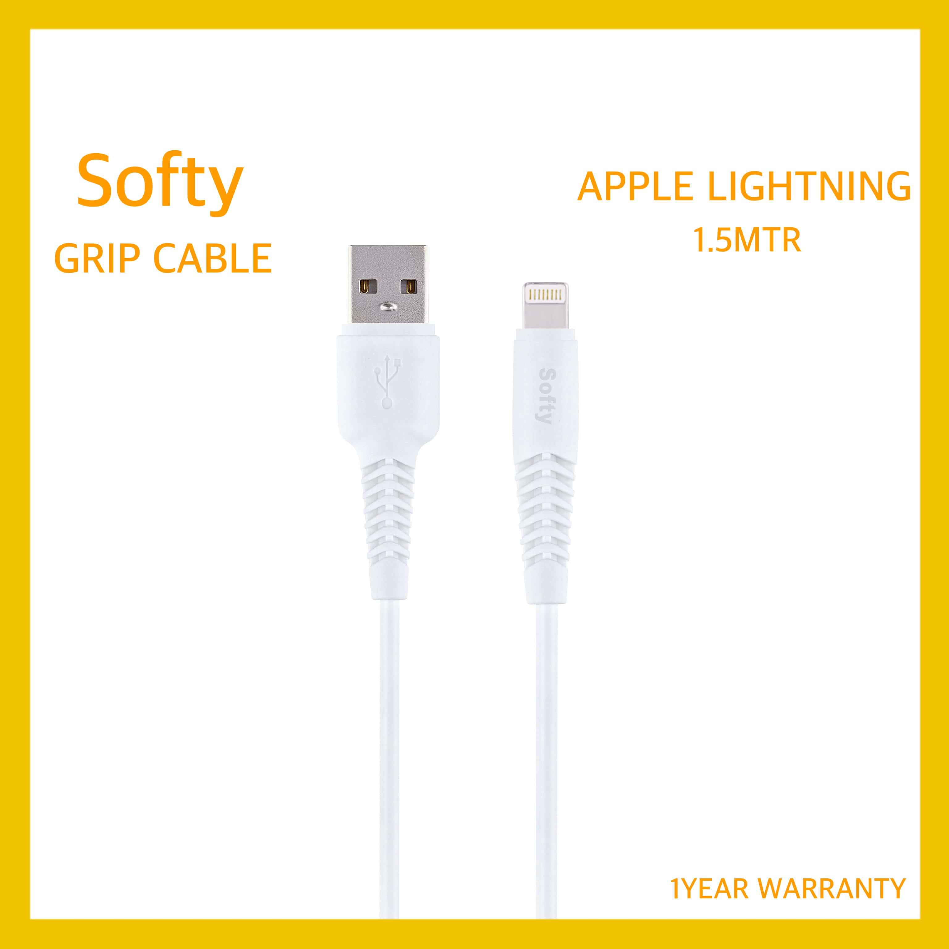 Softy premium quality for apple Lightning usb grip cable 1.5M-USB Cable-dealsplant