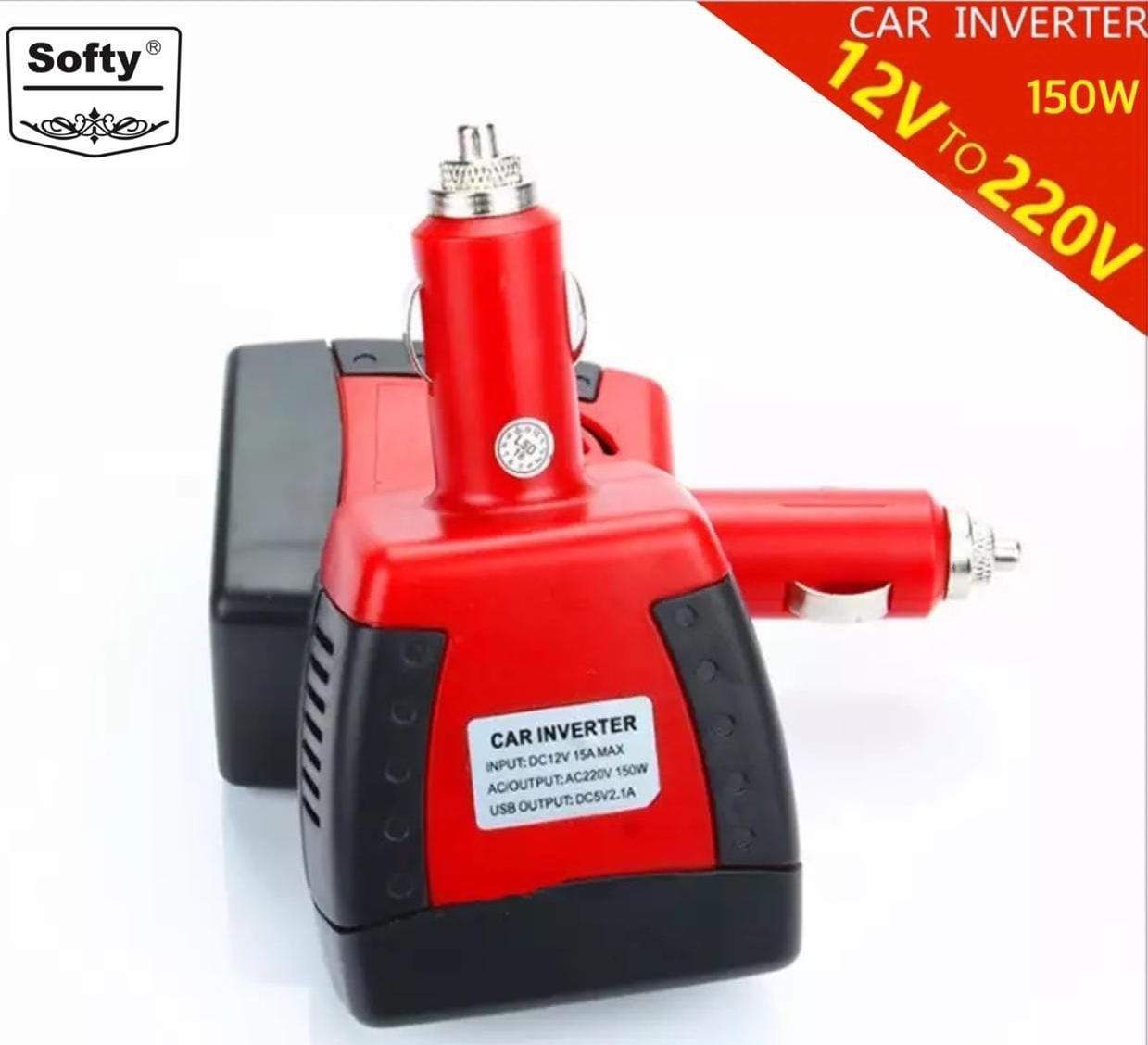 Softy premium quality 150W car invertor with USB-USB CAR CHARGERS-dealsplant