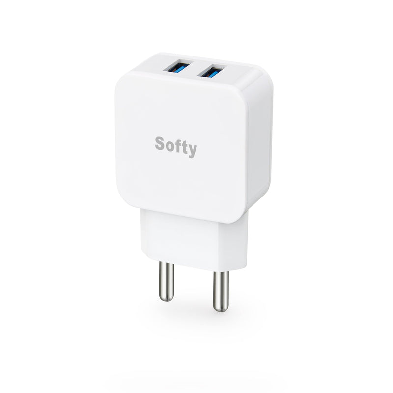 Softy premium quality 5v2.1-Amp Dual USB charger-USB CHARGER-dealsplant