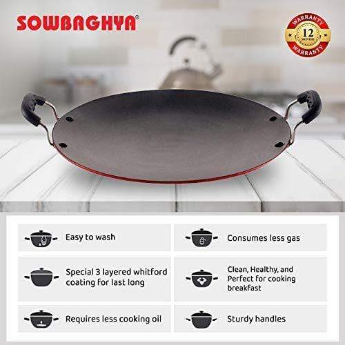 Sowbaghya Non Stick Concave Tawa-Home & Kitchen Appliances-dealsplant