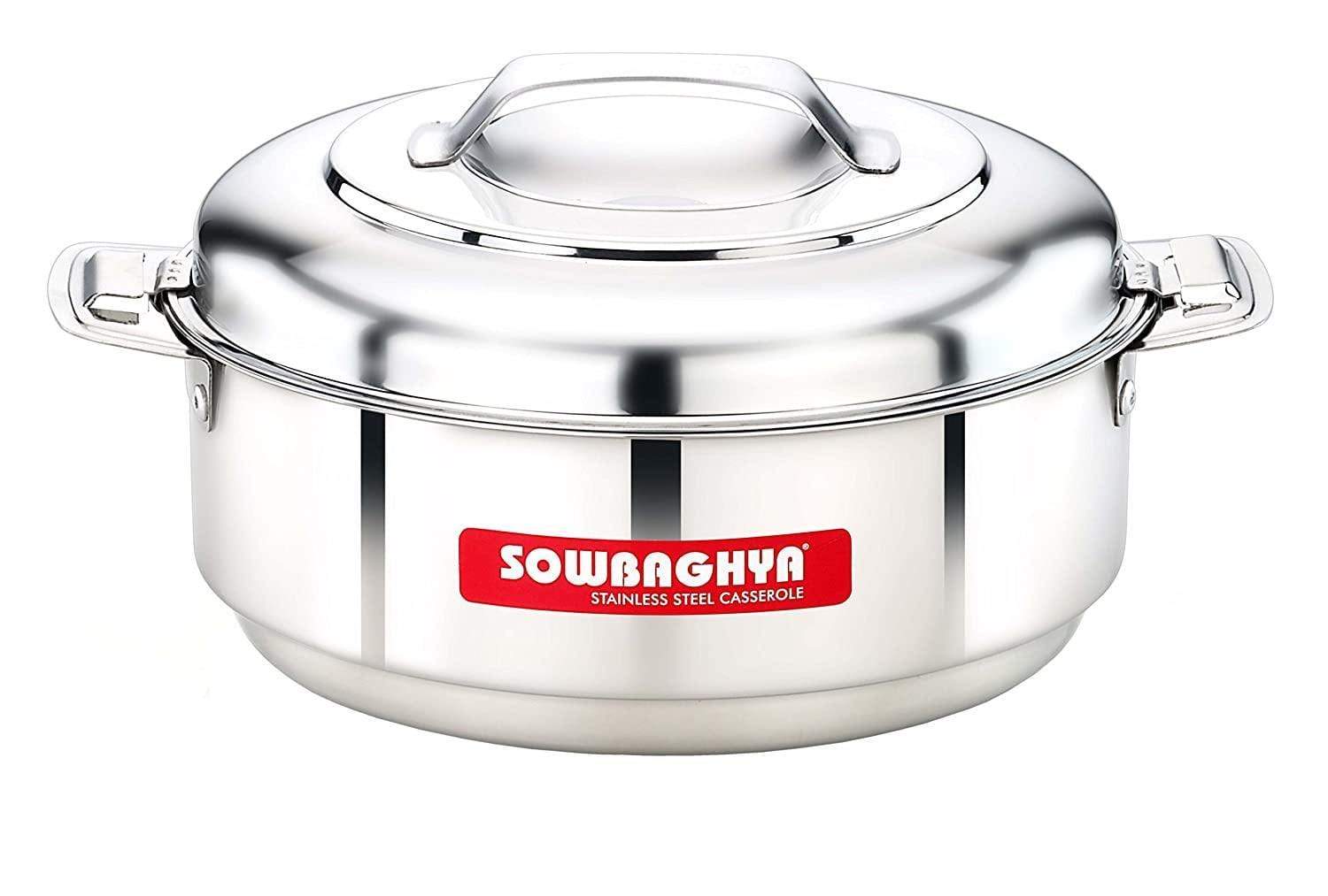 Sowbaghya Stainless Steel Hotpot, 1500 ml-Home & Kitchen Appliances-dealsplant