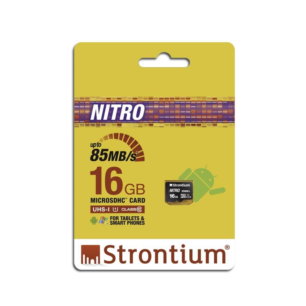 Strontium Nitro Micro SDHC Memory Card 85MB/s UHS-I U1 Class 10 High Speed for Smartphones Tablets Drones Action Cams-Memory Cards-dealsplant