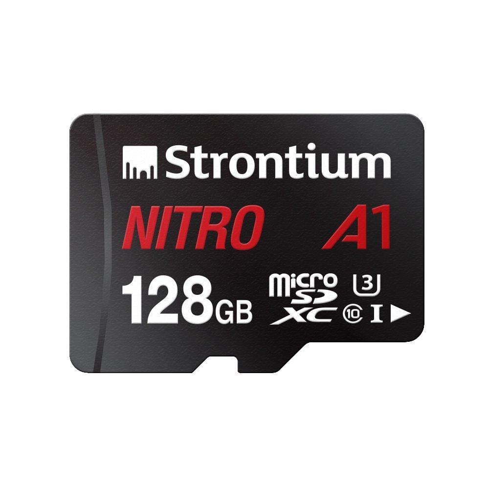 Strontium Nitro A1 128GB Micro SDXC Memory Card 100MB/s A1 UHS-I U3 Class 10-Memory Cards-dealsplant