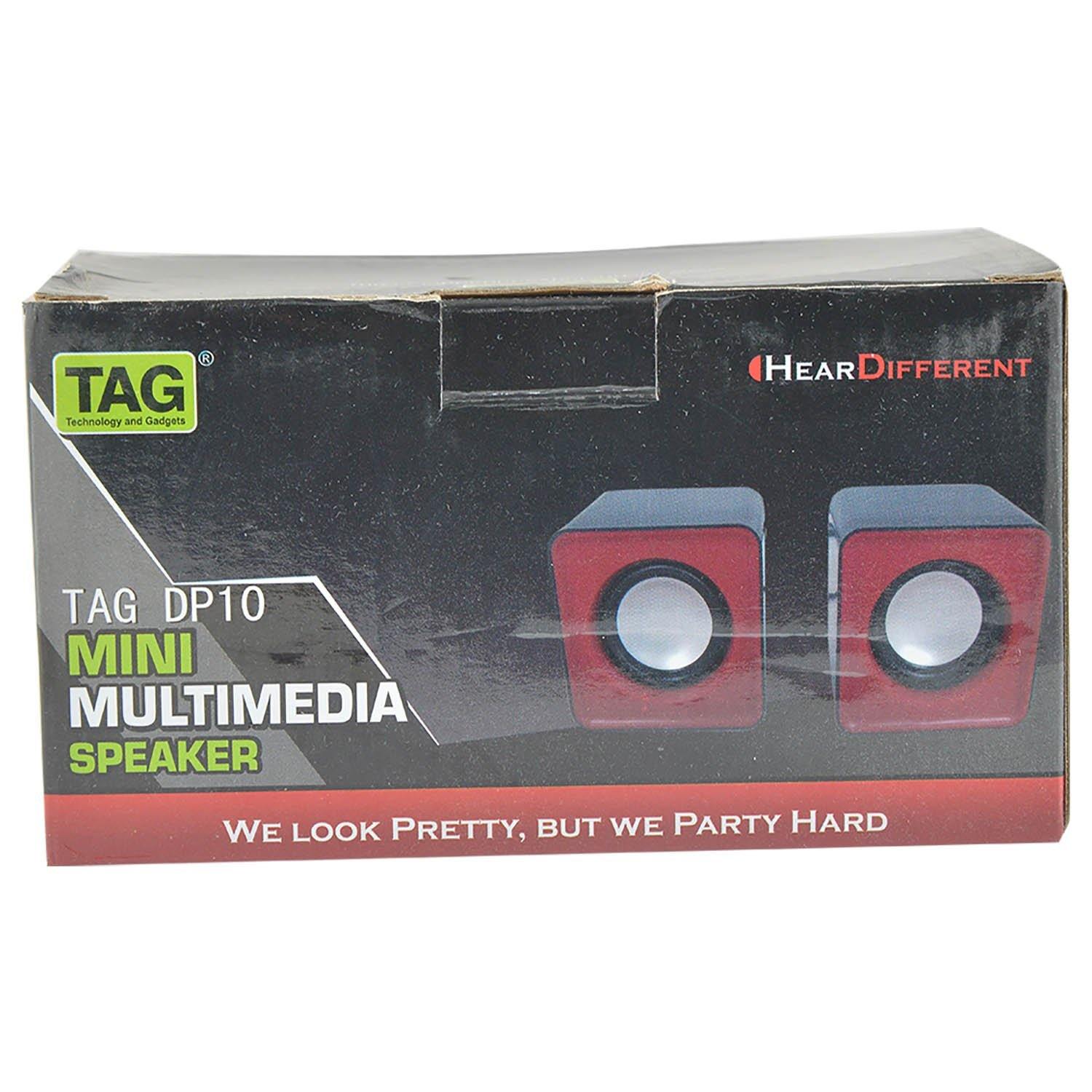 TAG DP10 Mini Multi-Media Speaker for Laptop / Desktop Computers-Multi-Media Speaker-dealsplant