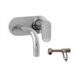 Parryware Activa Wall Mounted Pillar Cock G2797A1 Concealed Pillar Cock Body Single Lever-Taps & Dies-dealsplant