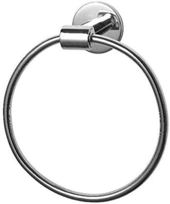 Parryware T6002A1 Standard Towel Ring (dia 7”) , Silver, Alloy Steel-towel ring-dealsplant