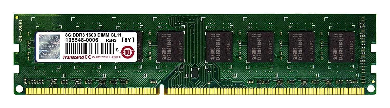 Transcend 8GB Desktop RAM DDR3 1600MHz TS1GLK64V6H-Laptops & Computer Peripherals-dealsplant