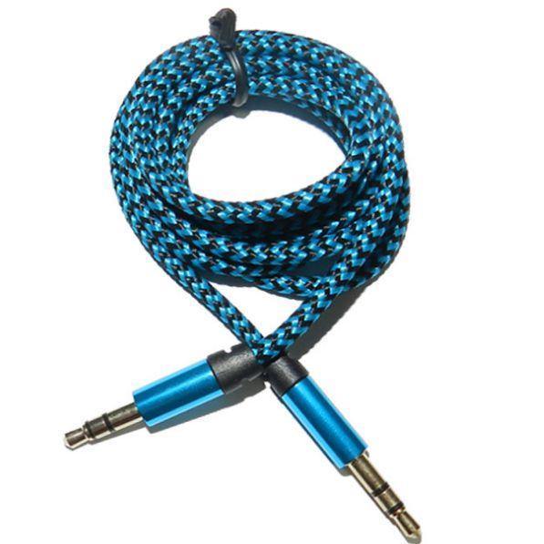 Transton Nylon Braided Aux Cable 3.5mm Male to 3.5mm Male Cable 1.5m-Cables-dealsplant