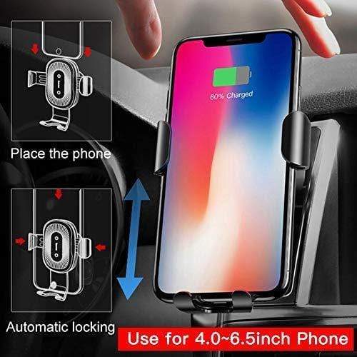 Transton Smart Sensor Car Wireless Charger Mount Fast Wireless Charging 360° Air Vent Car Mobile Holder-Car Accessories-dealsplant