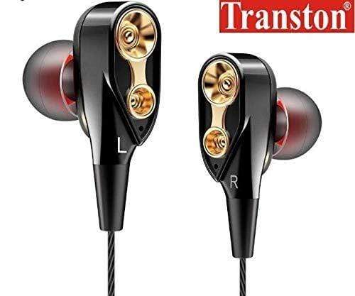 Transton Boom 4D Earphone Deep Bass Stereo Sport Wired Headphone with Mic 3.5mm Jack for All Smartphones-Earphones-dealsplant
