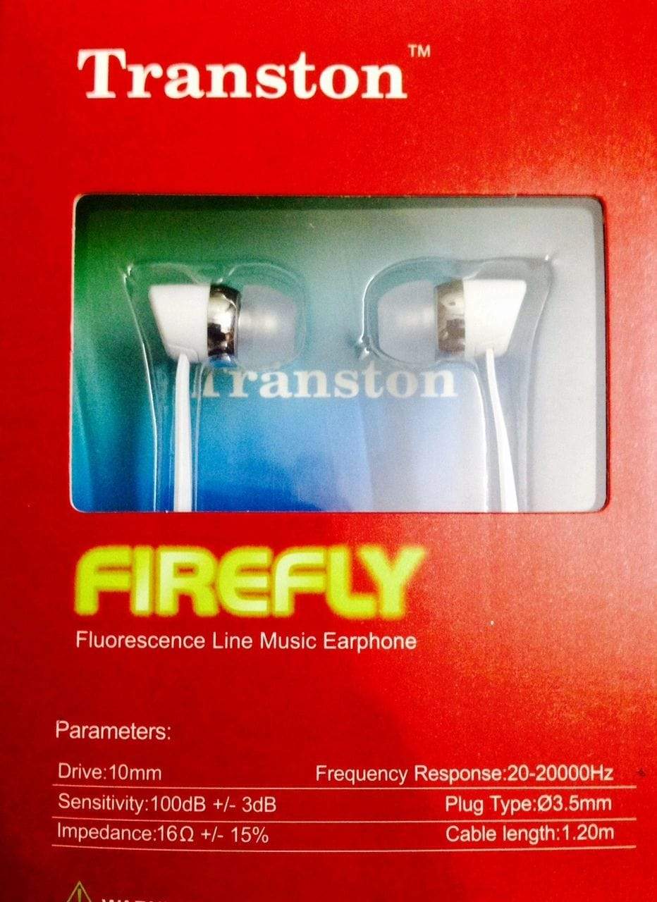 Transton FireFly Universal Earphones Mic+Volume Control Glow in Dark Headsets-Earphones-dealsplant