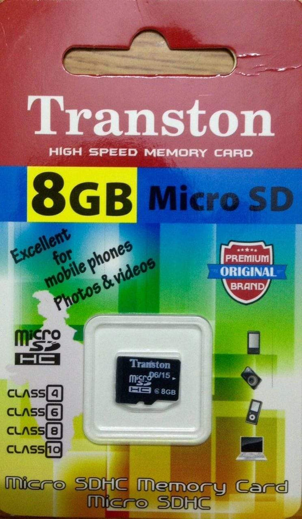 Transton 8GB Micro SD Memory Card-Memory Cards-dealsplant