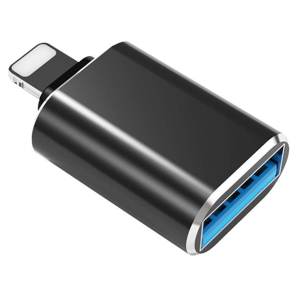 Transton USB OTG for iPhone/iPad, Compatible with iOS 13 and Later, USB Female Support Connect USB Flash Drive, Keyboard, Mouse, Suitable for Home Office (iOS)-USB Adapters-dealsplant