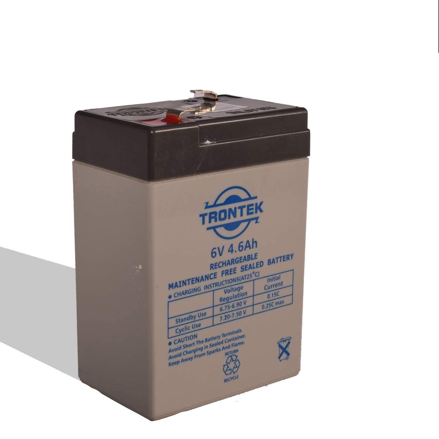 Trontek 6V 4.6Ah maintenance Free Rechargeable Battery-Rechargeable Batteries-dealsplant