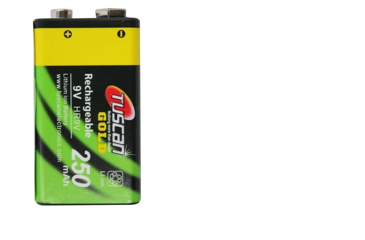Tuscan Gold 9V 250 mAh Rechargeable Battery-Rechargeable Batteries-dealsplant
