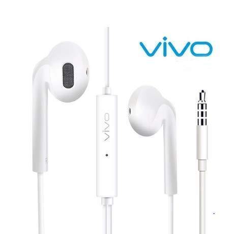 Vivo HD 3.5mm Wired Earphone with Mic (Original, Imported)-Earphones-dealsplant