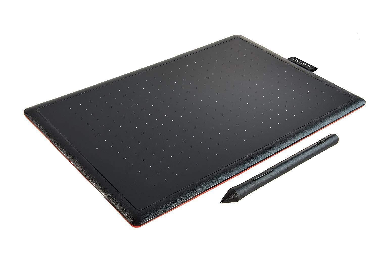 Wacom One by CTL-472/K0-CX Small 6-inch x 3.5-inch Graphic Tablet (Red/Black)-PEN Tablet-dealsplant