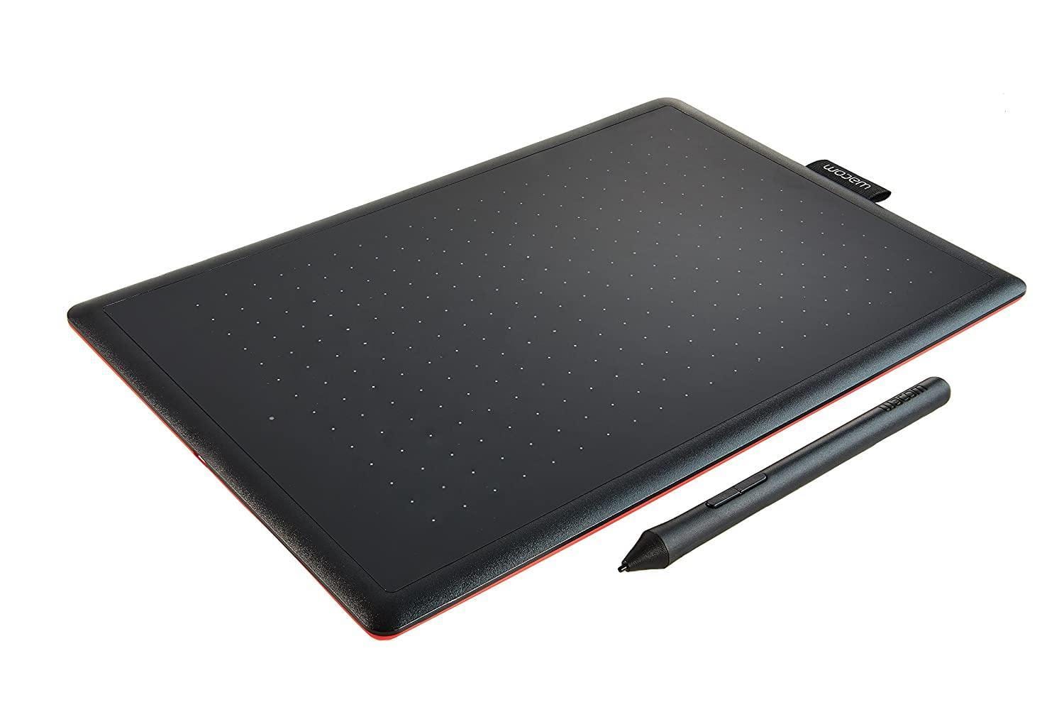WACOM One by CTL-672/K0-CX Medium 8.5-inch x 5.3-inch Graphic Tablet (Red and Black)-PEN Tablet-dealsplant