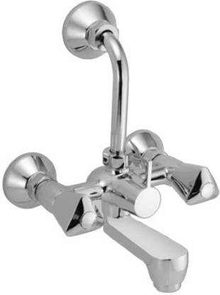 Essco Tropical TQT-517B Wall Mixer With 115mm Long Bend Pipe For Connection To Overhead Shower (With Bush & Piston Diverter Fitting) With Aerator (Tropical) Mixer Faucet (Wall Mount Installation Type)-Wall Mixer-dealsplant