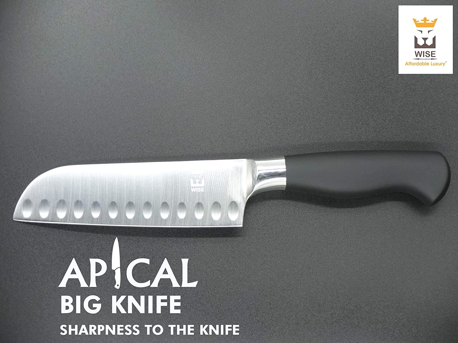 Wise Big Knife Black Handle-Home & Kitchen Accessories-dealsplant