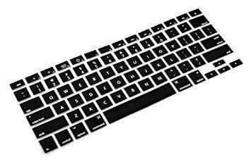 Yashi Laptop Keyboard Protector Cover BLACK Color Silicone Rubber for Apple Book Pro 13.3" Retina-Keyboard Protectors-dealsplant