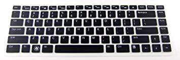 Yashi Laptop Keyboard Protector Cover BLACK Color Silicone Rubber for Dell 14R without Numeric-Keyboard Protectors-dealsplant